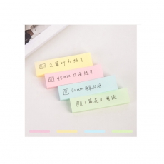 得力（deli）400张4色分条便利贴便签纸 76*19mm记事贴N次贴66307