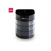 得力(deli)三层多功能办公笔筒