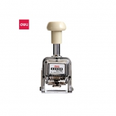 得力(deli)6位财务办公自动号码机/打码机 盖印清晰 财务用品 办公用品 7506